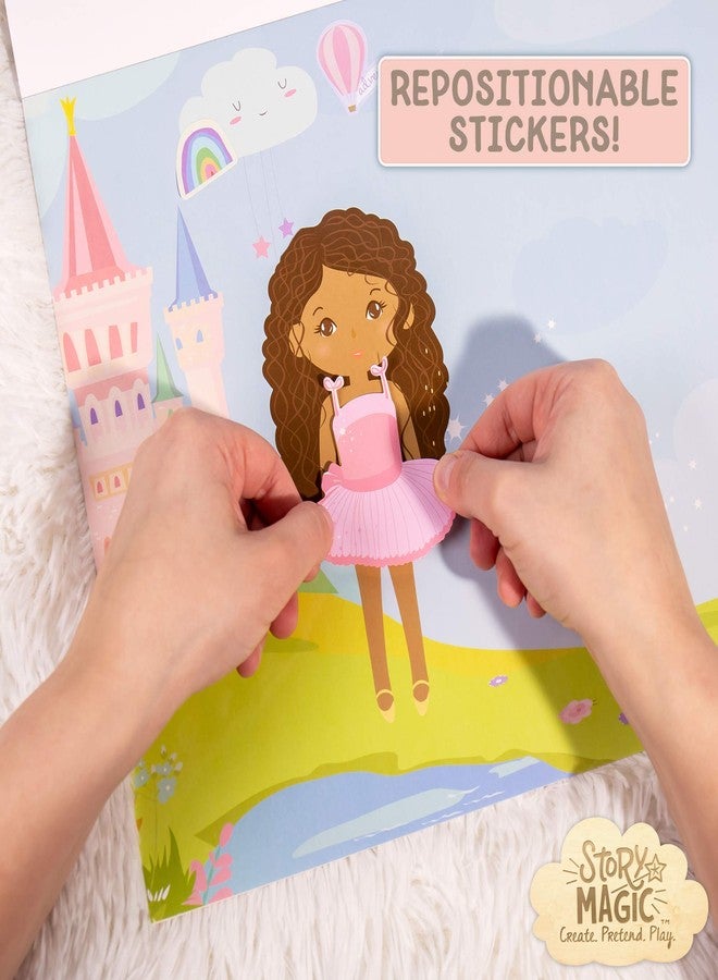 Story Magic Large Sticker Book by Horizon Group USA, Create Your Own Magical Adventures Inside a 14" x 11" Sticker Book, Over 350 Repositionable Stickers, Sticker Books for Kids 2-4 - Image 4